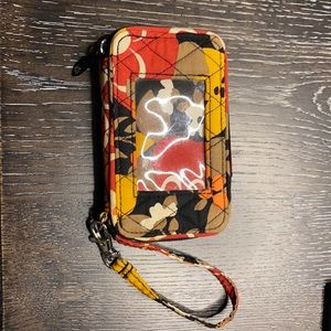 Vera Bradley Wristlet Wallet Zip ID Case - Colorful Floral Pattern